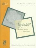 Tapa de Governing the GM crop revolution