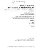 Tapa de Acronyms, initialisms & abbreviations dictionary