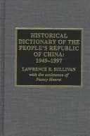 Tapa de Historical dictionary of the People's Republic of China, 1949-1997