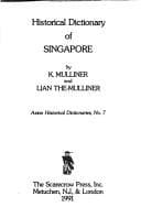 Tapa de Historical Dictionary of Singapore