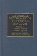 Tapa de Historical Dictionary of the United Kingdom