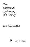 Tapa de The Emotional Meaning of Money