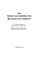 Tapa de The water and temperature relations of woodlice