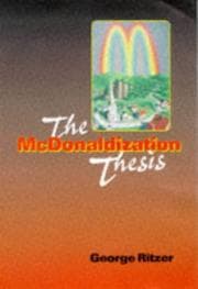 Tapa de The McDonaldization thesis