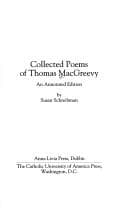 Tapa de Collected Poems of Thomas MacGreevy