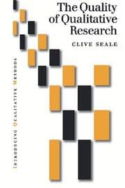 Tapa de The quality of qualitative research
