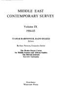 Tapa de Middle east contemporary survey 1984-85