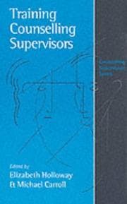 Tapa de Training counselling supervisors