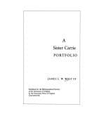 Tapa de A Sister Carrie portfolio