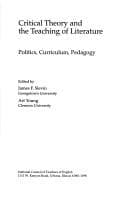 Tapa de Critical theory and the teaching of literature