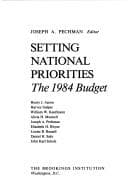 Tapa de Setting National Priorities