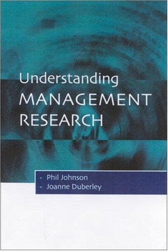 Tapa de Understanding Management Research