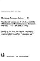 Tapa de User requirements and product availability of terminals for use in electronic document delivery