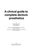 Tapa de A clinical guide to complete denture prosthetics