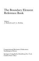 Tapa de The Boundary element reference book