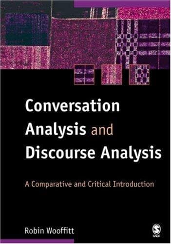 Tapa de Conversation Analysis and Discourse Analysis
