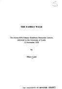 Tapa de The family wage