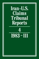 Tapa de Iran-U.S. Claims Tribunal Reports volume 4 (Iran-U.S. Claims Tribunal Reports)