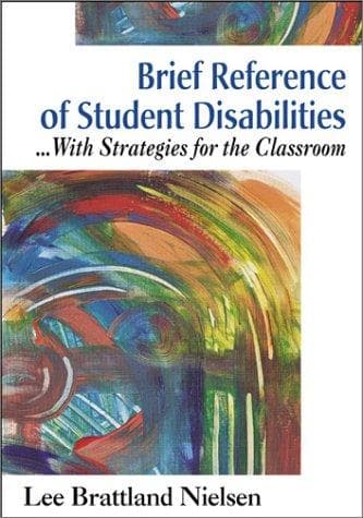 Tapa de Brief Reference of Student Disabilities