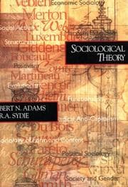 Tapa de Sociological theory