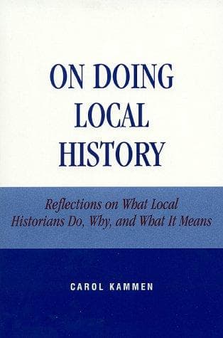 Tapa de On doing local history