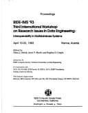 Tapa de RIDE-IMS '93, Third International Workshop on Research Issues in Data Engineering
