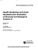 Tapa de Health Monitoring And Smart Nondestructive Evaluation of Structural And Biological Systems Iv.