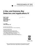 Tapa de X-ray and gamma-ray detectors and applications IV