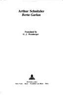 Tapa de Arthur Schnitzler Berta Garlan (American University Studies I : Germanic Languages and Literature, Vol 62)