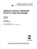 Tapa de Optical Constants of Materials for UV to X-Ray Wavelengths