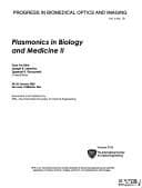 Tapa de Plasmonics in Biology And Medicine 2