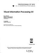 Tapa de Visual information processing XII