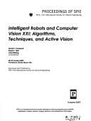 Tapa de Intelligent robots and computer vision XXI