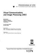 Tapa de Visual communications and image processing 2001