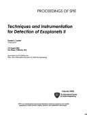 Tapa de Techniques and Instrumentation for Detection of Exoplanets II