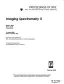 Tapa de Imaging spectrometry X
