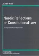 Tapa de Nordic Reflections On Constitutional Law