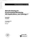 Tapa de Remote Sensing for Environmental Monitoring, GIS Applications, and Geology V