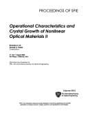 Tapa de Operational Characteristics and Crystal Growth of Nonlinear Optical Materials II