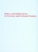 Tapa de Ethics and Subjectivity in Literary and Cultural Studies