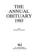 Tapa de The Annual Obituary 1985 (Annual Obituary)
