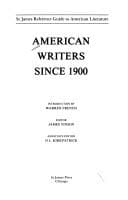 Tapa de American Writers Since 1900