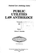 Tapa de Public Utilities Law Anthology, 1987 (Public Utilities Law Anthology)