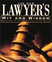 Tapa de The new lawyer's wit and wisdom