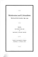 Tapa de Modernism and colonialism