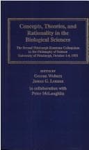 Tapa de Concepts, Theories, and Rationality in the Biological Sciences (Pitt Konstanz Phil Hist Scienc)
