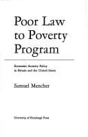 Tapa de Poor law to poverty program