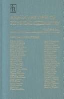 Tapa de Annual Rev Physical Chem Vol.52 W/ Online (Annual Review of Physical Chemistry)