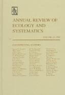 Tapa de Annual Review of Ecology and Systematics