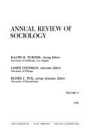 Tapa de Annual review of sociology